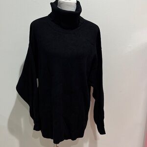 Free People Black Turtleneck Sweater
